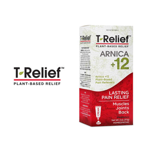 MediNatura T-Relief Extra Strength Discomfort Relief-Naturally-Soothing Cream That Supports Sore Joints-Stiffness & Body Ache Aid-Homeopathic Herbal Rub-Fast-Absorbing & Non-Sticky Lotion - 2 oz