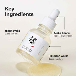 Beauty of Joseon Glow Deep Serum Rice Alpha-Arbutin Moisturizing Uneven Skin Tone Daily Korean Skin Care for Men and Women, 60ml, 2 Fl.Oz