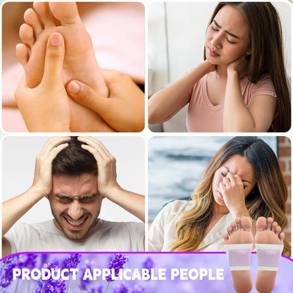 WOOWRUIER 48 Pack Lavender Foot Pads for Home & Travel Use