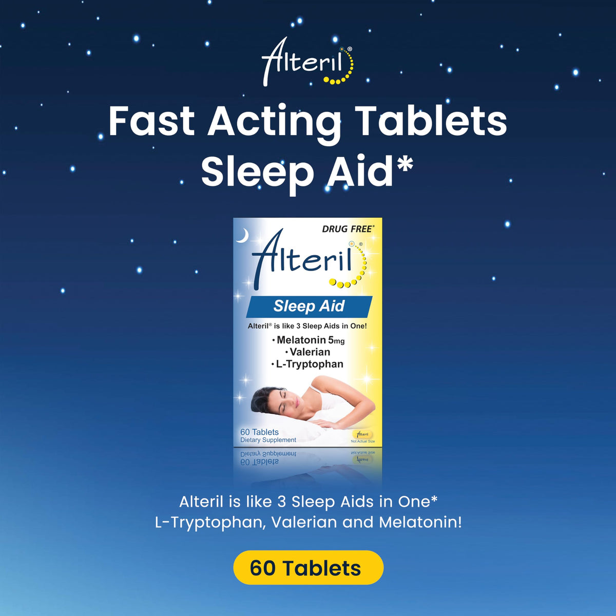 Alteril - Sleep Aid All Natural - 60 Tablets