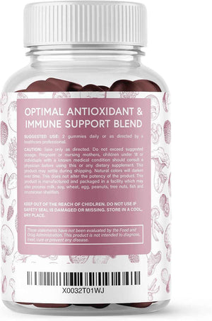 Mushroom Gummies Premium Supplement [10 Mushroom Complex Extract] Delicious & Fast Acting Lion’s Mane, Reishi, Shiitake Nootropic Brain Support, Immune Support, Mood & Relaxation, 60 Chews