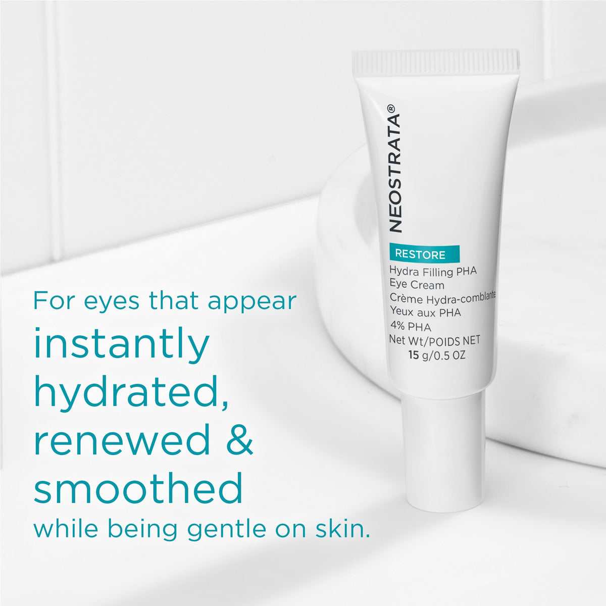 NEOSTRATA RESTORE Hydra Filling PHA Eye Cream - 15g (0.5 oz) - Anti-Aging & Lifting Treatment with Hyaluronic Acid & Vitamin C