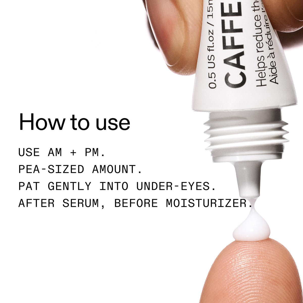 The INKEY List Caffeine Eye Cream (0.5 fl oz) - Anti-Puffiness & Dark Circle Treatment with Peptides