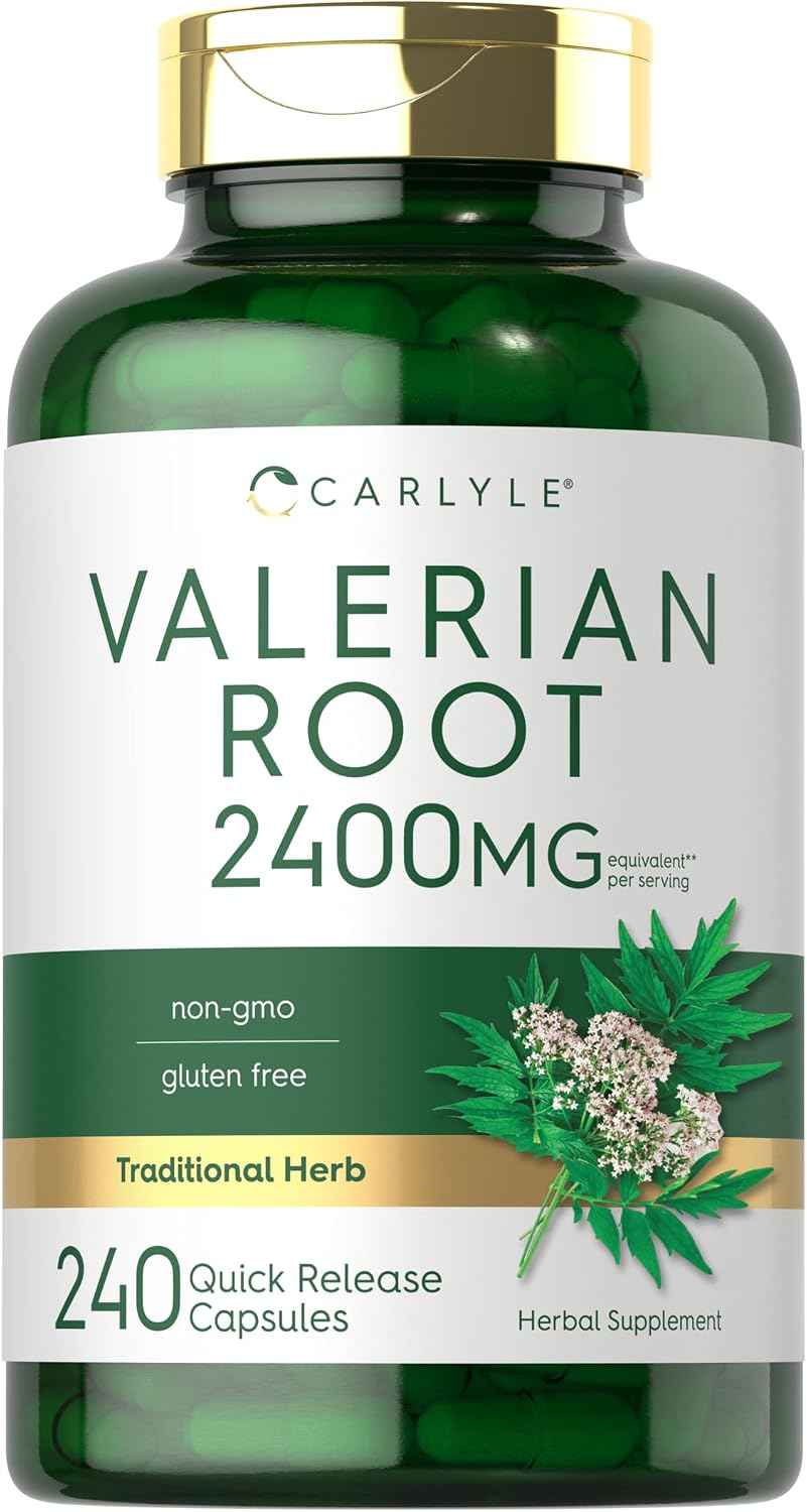 Carlyle Valerian Root Extract Supplement - 240 Capsules - Traditional Herbal Formula - Non-GMO & Gluten Free