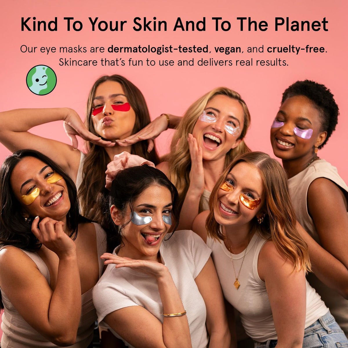 grace & stella Under Eye Mask Variety Pack - 18 Pairs (6 Colors) - Vegan Gel Patches for Dark Circles & Puffy Eyes