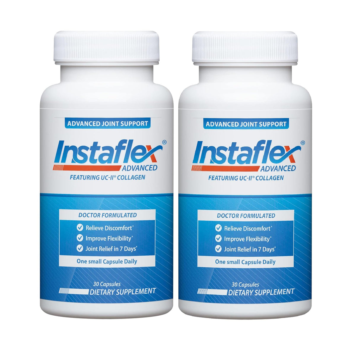 Instaflex Advanced Joint Support Nutritional Supplement Capsule with Doctor Formulated Joint Relief Supplement, Featuring UC-II Collagen & 5 Other Joint Discomfort Fighting Ingredients, 60 Ct