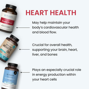The Wellness Company Healthy Heart - Cardiovascular Strength, Blood Flow, Nitric Oxide Production & Healthy Cholesterol Levels | 120ct (2 Month Supply) The Wellness CompanyBuy Supplements Australia