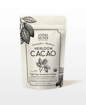 supplement products​Anima Mundi Heirloom Cacao Powder - Organic Ancestral Seeds - Single Origin Ecuador Cacao Arriba Superfood for Ceremonial Rituals - Antioxidant-Rich - JerryCherryUSA