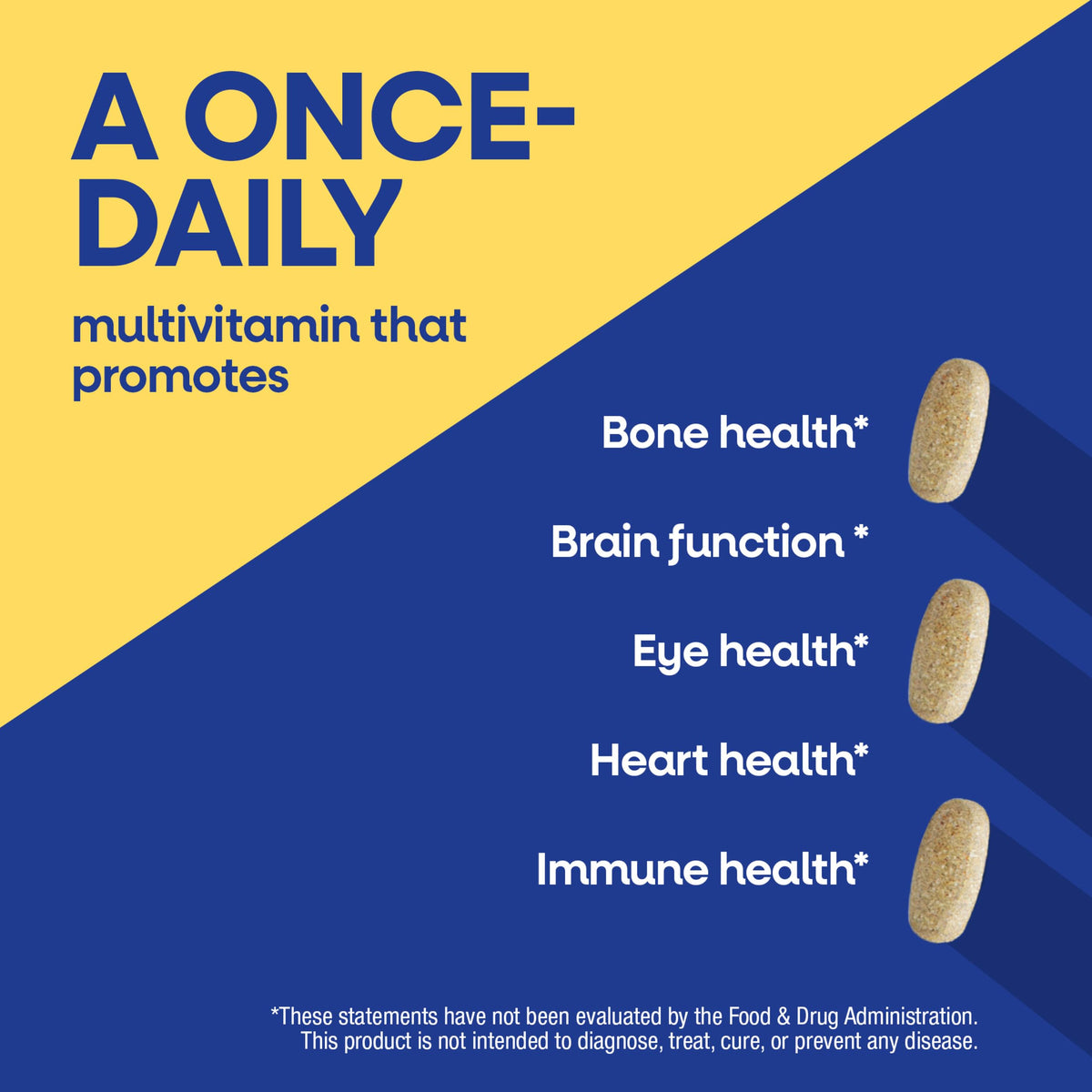 Nature's Way Alive! Ultra Potency Multivitamin for Men 50 Plus, Complete High Potency Formula with Vitamin D3, C, E, Methyl B12, Supports Cellular Energy, Heart, Brain, and Eye Health,* 150 Tablets
