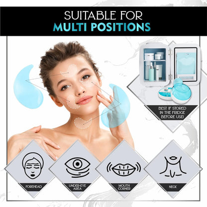 Under Eye Patches - Collagen, Caffeine & Hyaluronic Acid (30 Pairs)