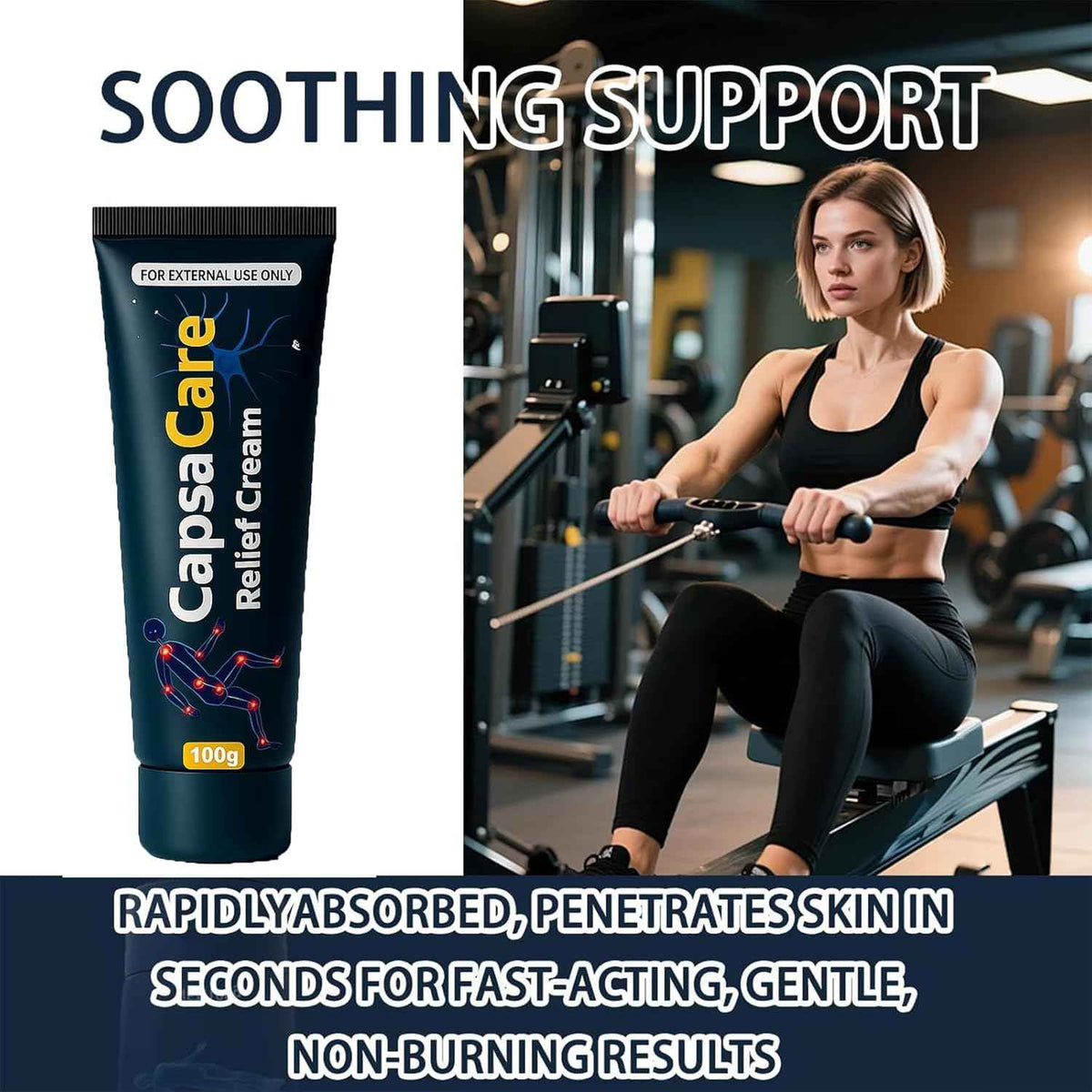 Neuropathy Relief Cream, Neurosoothe Formula Nerve Cream, Contains Capsaicin, Arnica, Menthol, Msm, and Glucosamine, Suitable for Feet, Hands, Legs