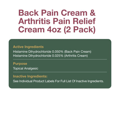 Australian Dream Arthritis Pain Relief Cream & Back Pain Cream - Soothing, Non-Greasy Pain Relief Creams - Topical Arthritis Pain Relief Good for Muscle Aches, Joint Pain, or Back Pain - 4 oz Bundle