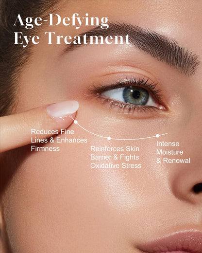 TJE Caffeine Eye Cream for Dark Circles & Puffiness - Hydrating Under Eye Treatment with Hyaluronic Acid & Vitamin E (15g)