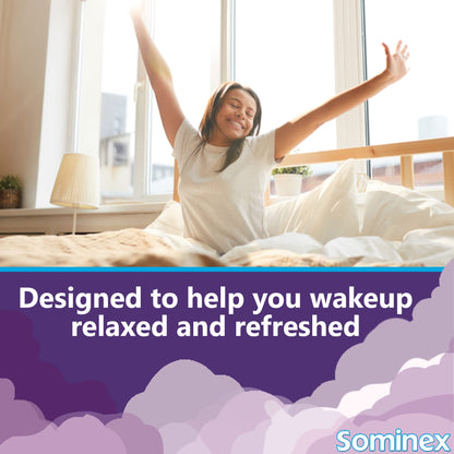 Sominex Nighttime Sleep-Aid Tablets, Maximum Strength Formula, Single Dose, Assorted, 16 Count