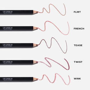 Saie Lip Liner 101 - Lip Pencil Made with a Creamy, Soft Matte Formula for a Naturally Framed or Fully Filled Look - Supercharged with Shea Butter & Jojoba Oil - Tease (.05 oz) SaieBuy Supplements Australia
