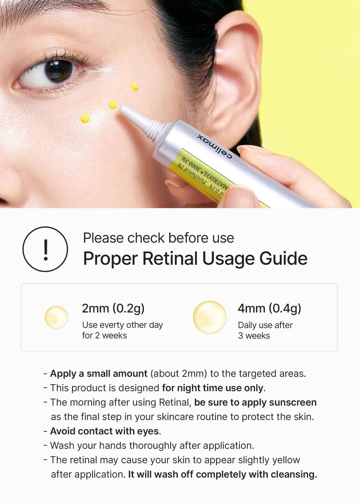 celimax The Vita A Retinal Shot Tightening Booster (Duo Set 15mlx2) | 0.1% Retinal, 3% Matryxyl, High-Strength Retinoid for Anti-Aging, Pore Minimizer