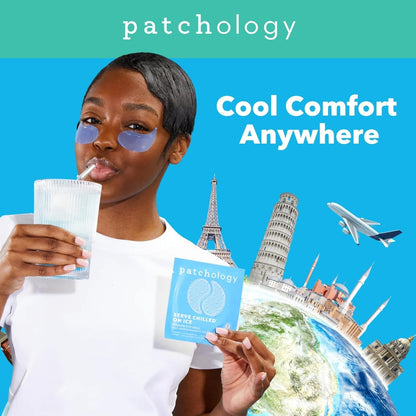 Patchology Iced Cooling Under Eye Mask Patches – Peptides, Cloudberry Oil & Bakuchiol – Firming Hydrating Eye Gels for Fine Lines, Puffiness & Dark Circles – 5 Pairs