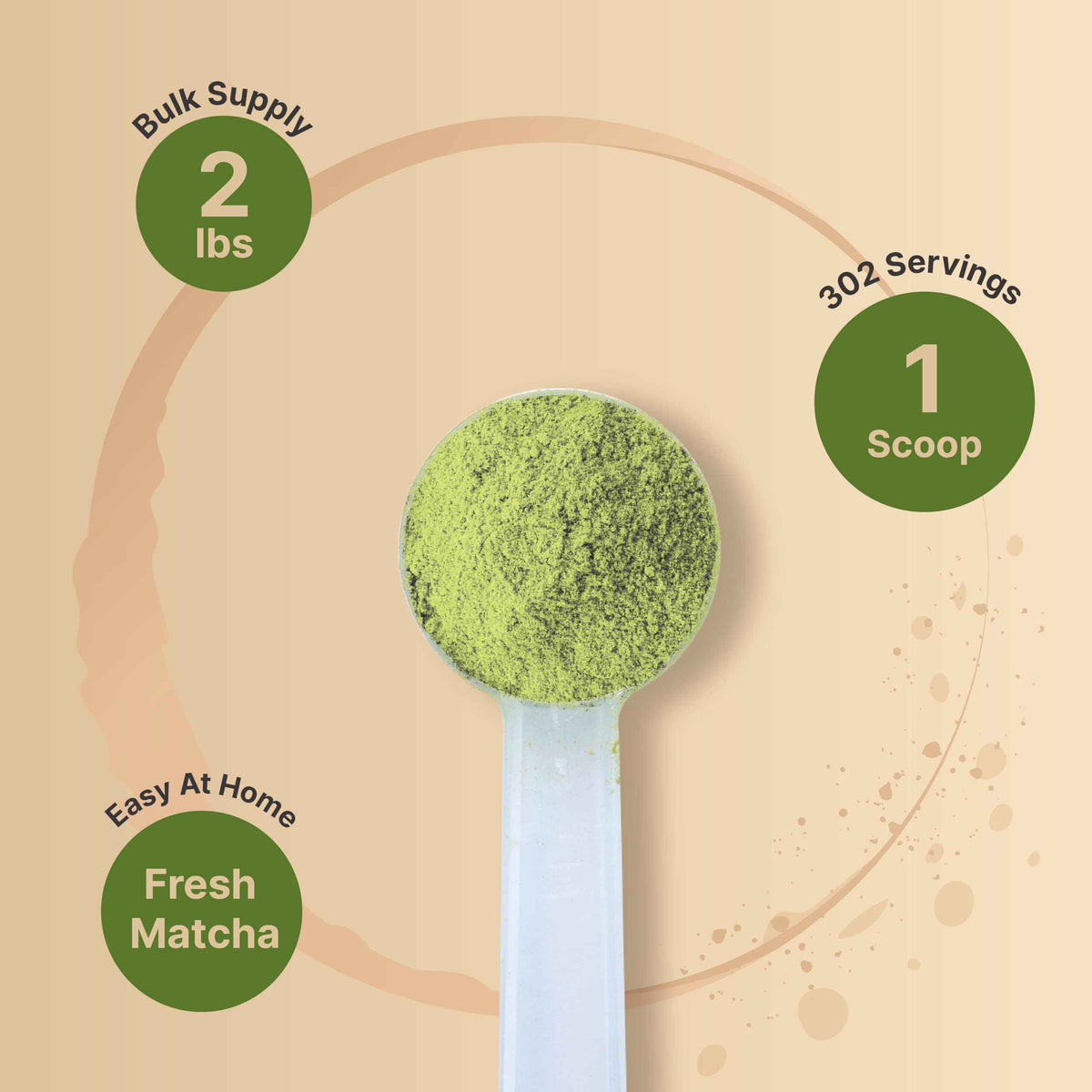 Organic Matcha Green Tea Powder, 1 Pound - Unsweetened with Zero Sugar, Culinary Grade, Potent Early Spring Leaf Harvest, Fine Stone Ground - Vegan, All Purpose, Great for Matcha Latte