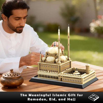 BeepZipp Mosque of Mohammed Ali Cairo Building Set – 620Pcs Architecture Model Kit, Egypt Landmark, Home Office Decor, Collectible Travel Souvenir for Architecture Enthusiasts