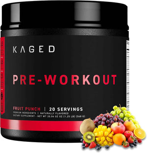 Kaged Original Pre Workout Powder - Fruit Punch - Pre-Workout with Creatine, Beta Alanine, L-Citrulline, BCAAs - 274 mg Caffeine - Pre Supplements for Men & Women - 20 Servings