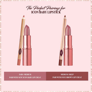 Charlotte Tilbury Lip Cheat Lip Liner Pencil - Gives Lips a Fuller-Looking, Defined Pout - Enriched with Jojoba Oil & Hyaluronic Acid - Waterproof, Smudge-Proof & Transfer-Proof - Foxy Brown