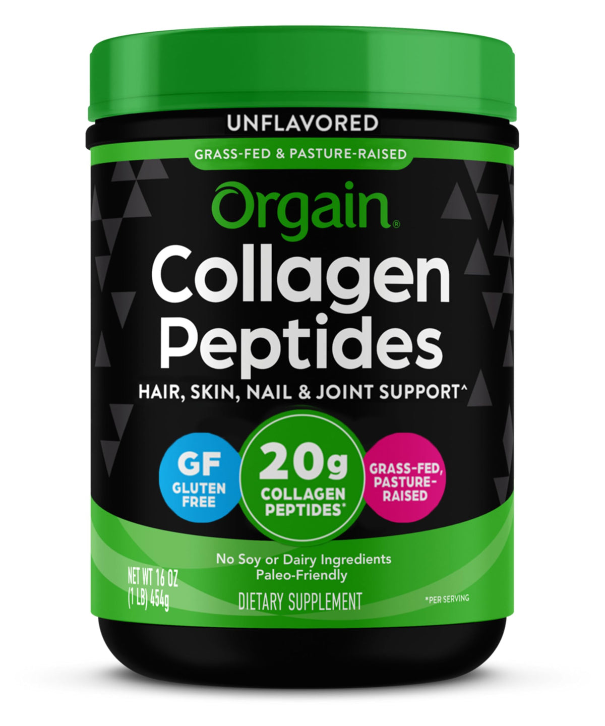 Orgain Collagen Peptides Unflavoured 454 g Success