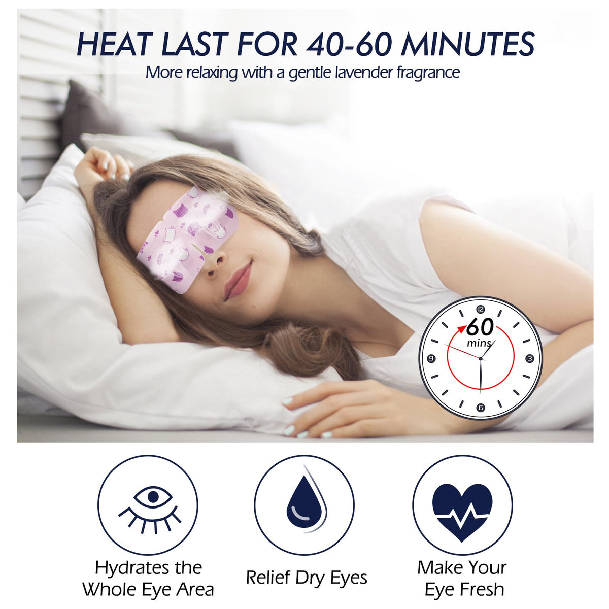 Jekeno Steam Eye Mask - Monthly Care Value Pack (30 Packs)