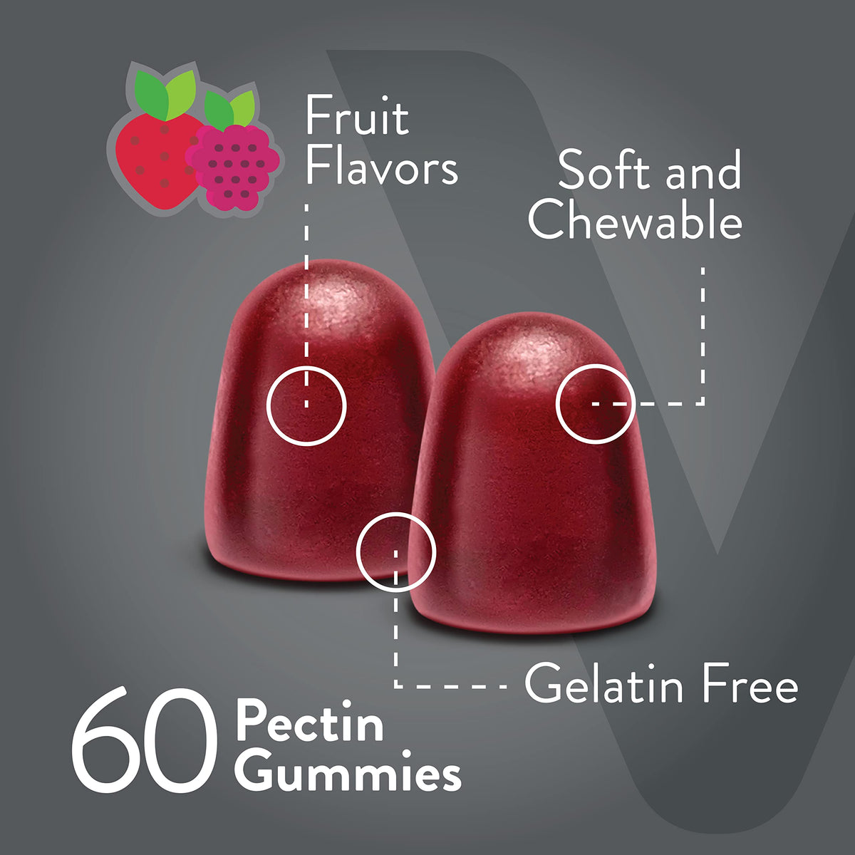 Viteey Prebiotic Fiber Gummies for Adults, 5g