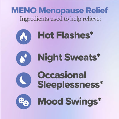 MENO Menopause Gummies - Hot Flashes & Night Sweats - 30-Day Supply