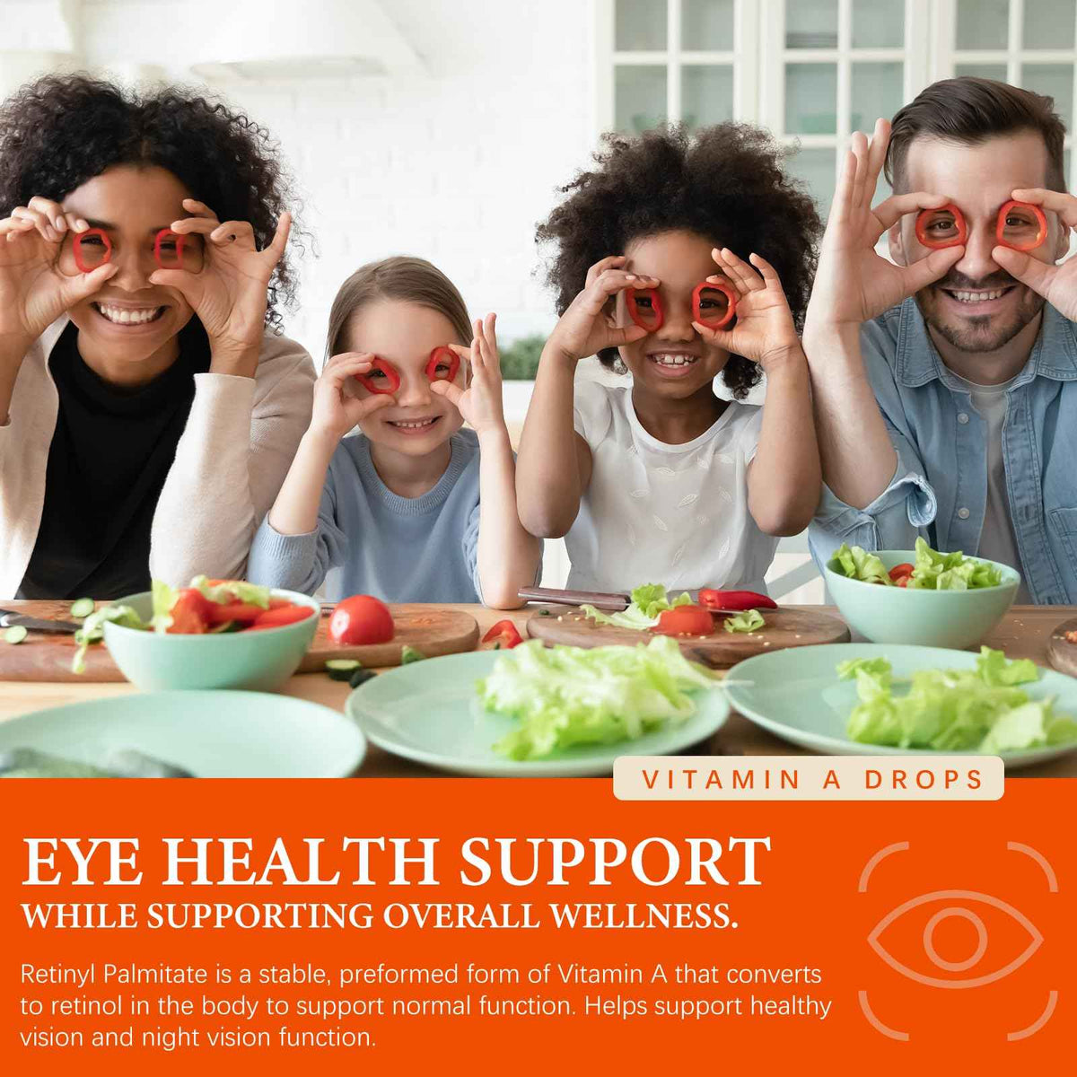OASIS FORCE 6 in 1 Vitamin A Liquid Drops with Lutein & Zeaxanthin, Vita A Retinyl Palmitate for Skin, Vision & Immune Support, Adults & Kids Ages 6+, Vegan, Non-GMO, 2 Fl Oz