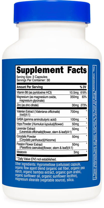 Nutricost Sleep Aid Complex 1330mg Serving (90 Capsules) - 30 Servings