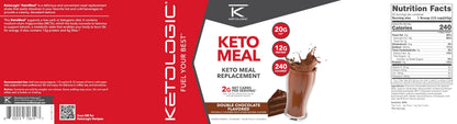 KetoLogic Keto Meal Replacement Shake Powder (Chocolate) 20 Servings
