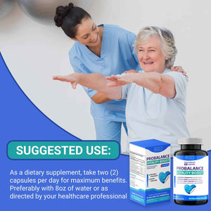 Ruolai ProBalance Probiotics for Women 68B CFU - Menopause, Bloat & Belly Support - Turmeric & Moringa
