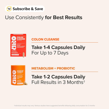 O Positiv URO Gut Reset Bundle - Metabolism + Colon Cleanse
