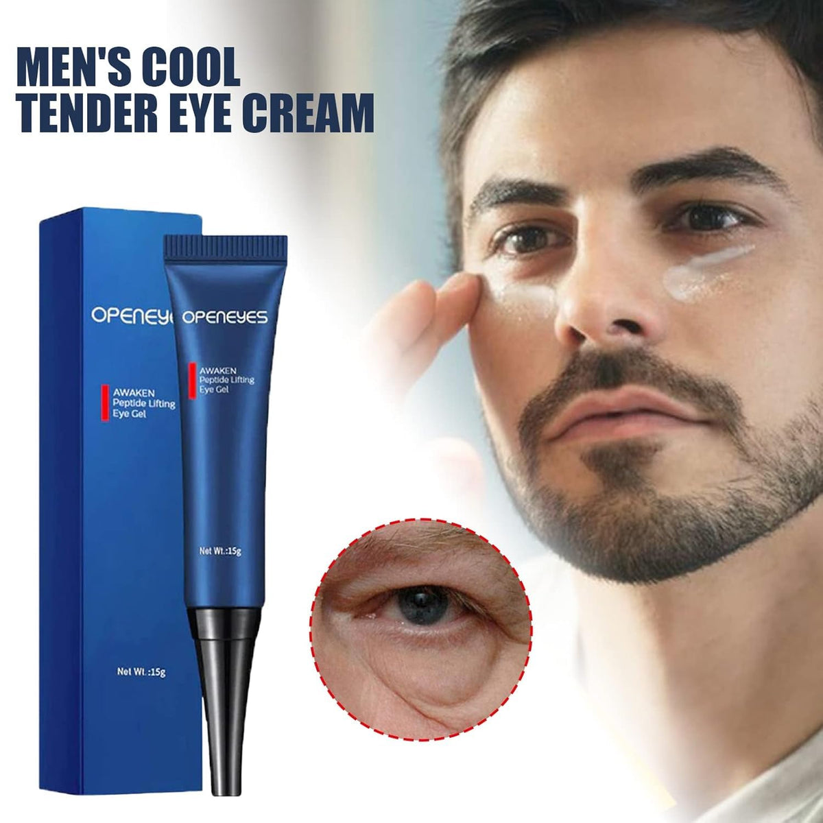 AKARY Awaken Peptide Depuffing Eye Gel - Firming & Hydrating (1.0 oz)