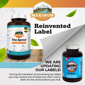 Maximum Living - Vita-Sprout Whole-Food Multivitamin & Phytonutrient Blend - 120 Capsules Maximum LivingBuy Supplements Australia