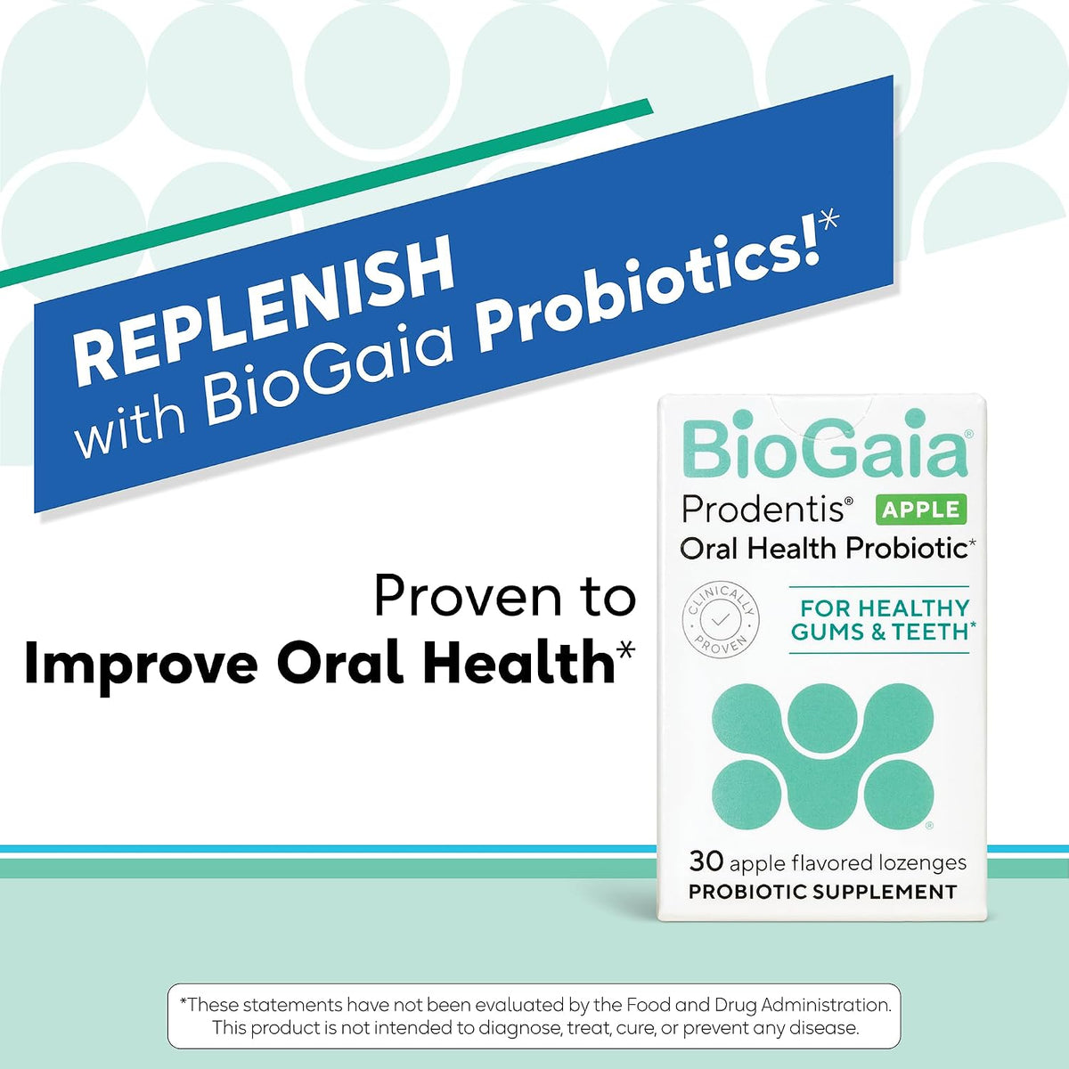 BioGaia Prodentis Oral Probiotics for Teeth & Gums and Bad Breath - Apple - Dental Hygienist-Recommended - Promotes Healthy Gums & Improves Oral Health - Fights Bad Breath - Dental Probiotic (3-Pack)