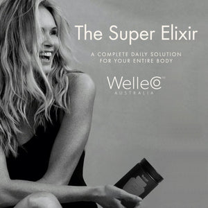 WelleCo The Super Elixir Daily Greens Powder, Probiotic Drink Mix with Whole Foods, Gluten Free, Vegan Gut Health Powder, Energy, Immunity, Healthy Skin, Hair & Nails (300g, Mixed Berry) WelleCoBuy Supplements Australia