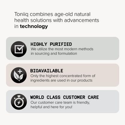 Toniiq 18,000mg 10x Concentrated Ultra High Strength Extract - Made with Organic Lions