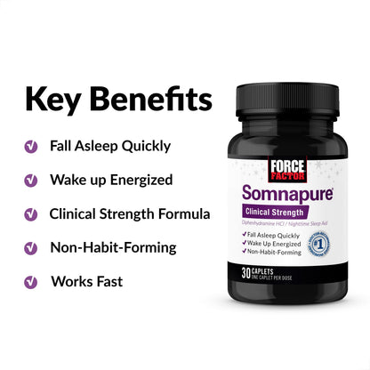 Force Factor Somnapure Clinical Strength Sleep Aid for Adults