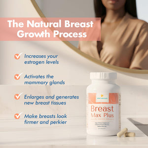 KIMI Naturals Breast Max Plus - Breast Enhancement Pills | Breast Enlargement Supplements with Fenugreek, Breast Growth, Supports Breast Firmness | 90 Capsules KIMIBuy Supplements Australia