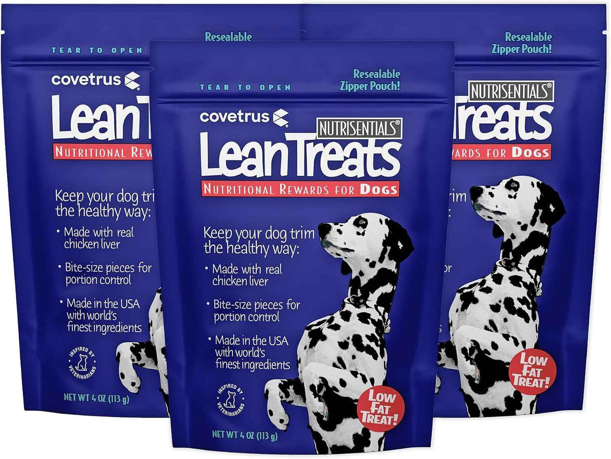 Covetrus Nutrisential Lean - Small, Medium & Large Dogs (K9) - Nutritional Low Fat, Bite-Size - Soft Chicken Flavor - Chicken Flavor - 3 Pack - 4oz