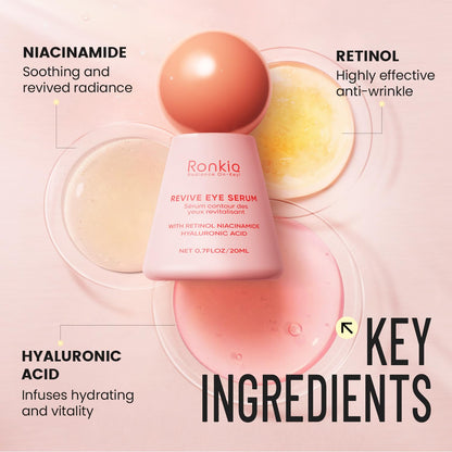 Retinol Eye Cream - Revive Eye Serum for Dark Circles & Anti-Aging (0.7 oz)