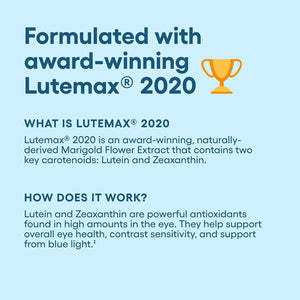 Physician's Choice Eye Health - Lutein, Zeaxanthin & Bilberry Extract - Supports Eye Strain, Dry Eyes, and Vision Health - Carotenoid Blend
