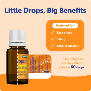 Ddrops Baby Organic Liquid Vitamins A&D Drops for Infants, 60 Drops. Supports Babies’ Eye Health, Bone Development and Immune Function. Certified Organic, Non-GMOs, Allergy-Friendly