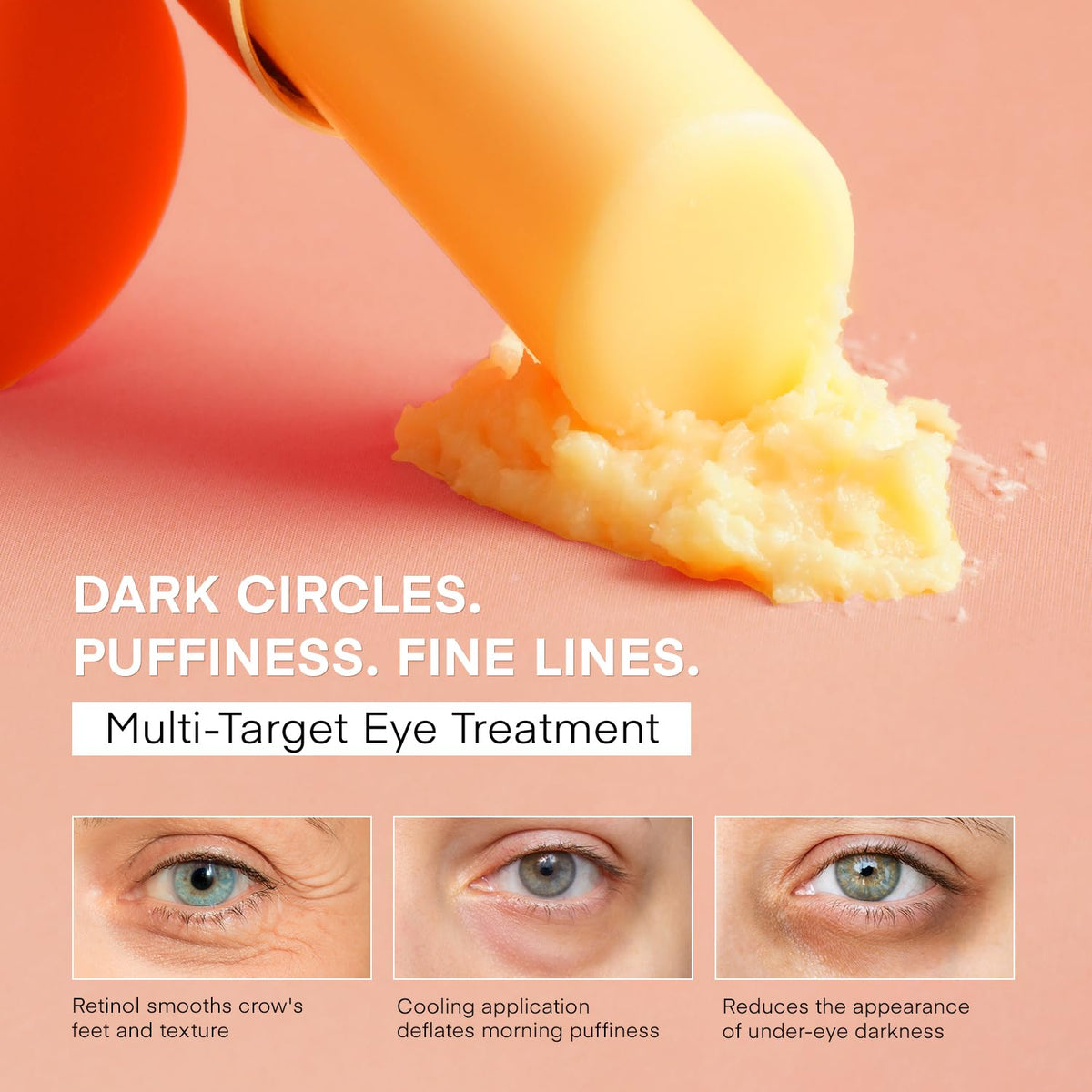VELAMO ADVANCED Retinol Eye Stick (3g) - Renewing & Firming Under Eye Balm for Dark Circles, Puffiness & Wrinkles