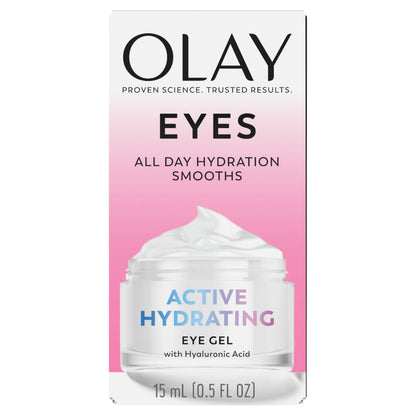 Olay Active Hydrating Eye Gel – Fragrance-Free Hyaluronic & Niacinamide (15g)