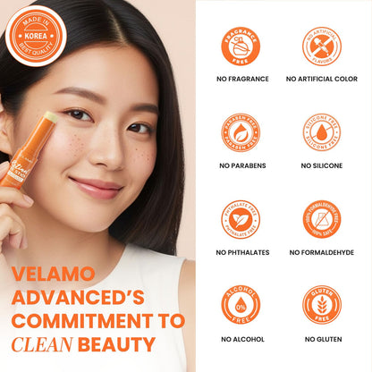 VELAMO ADVANCED Retinol Eye Stick Duo (2 Pcs) - Korean Upgraded Formula with Collagen, Niacinamide & Peptides (10g x 2)