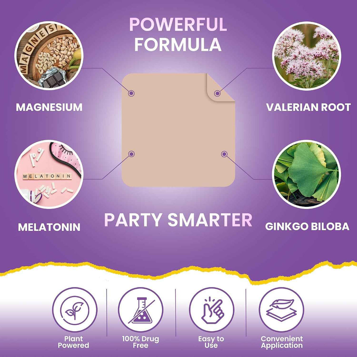 Recovery Patches 60 Pack - Wake Up Refreshed & Energized - Skin-Friendly - 100% Natural Ingredients, Patch For Party, Skin-Friendly & Waterproof, Apply Before Drinking, Enhanced Morning Formula
