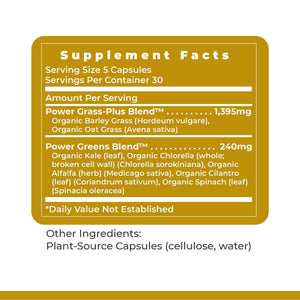 Premier Research Labs Greens Capsules - Super Greens Capsules, Greens Supplements, Super Greens Pills for Wellness, Veggie Pills with Leafy Greens, Kale, Chlorella - 150 Vegetarian Capsules